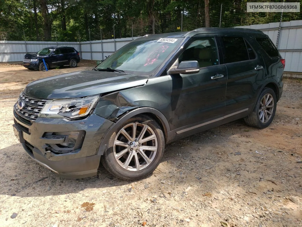 2016 Ford Explorer Limited VIN: 1FM5K7F87GGB69368 Lot: 65634594