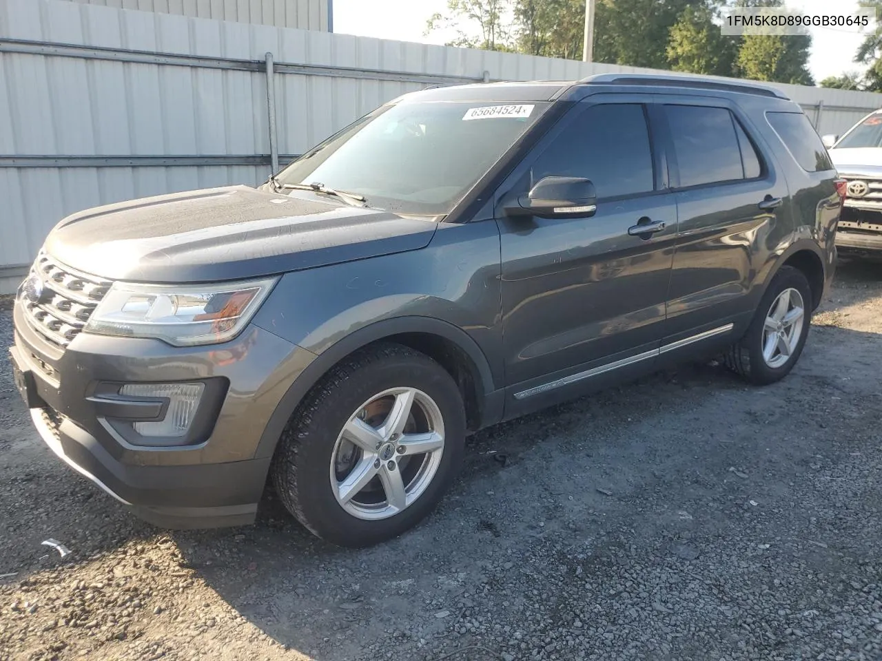 2016 Ford Explorer Xlt VIN: 1FM5K8D89GGB30645 Lot: 65684524