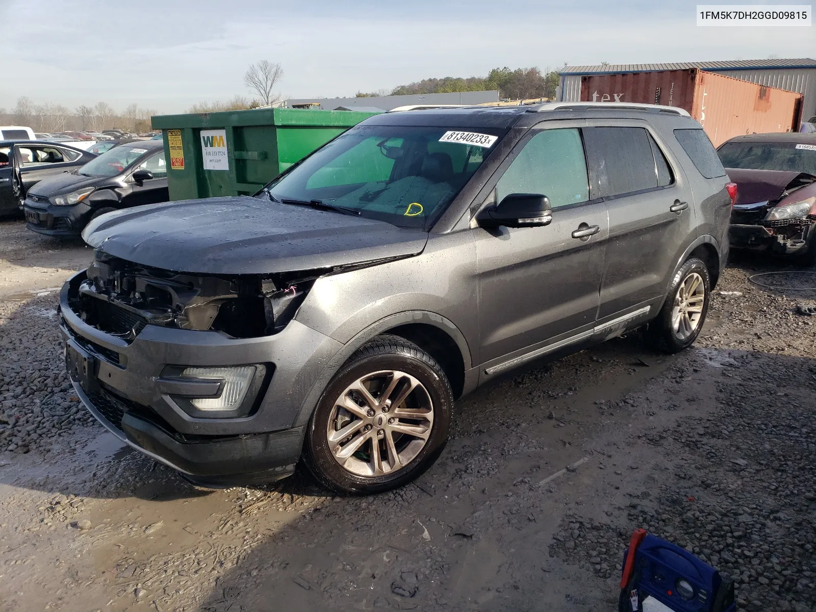 1FM5K7DH2GGD09815 2016 Ford Explorer Xlt