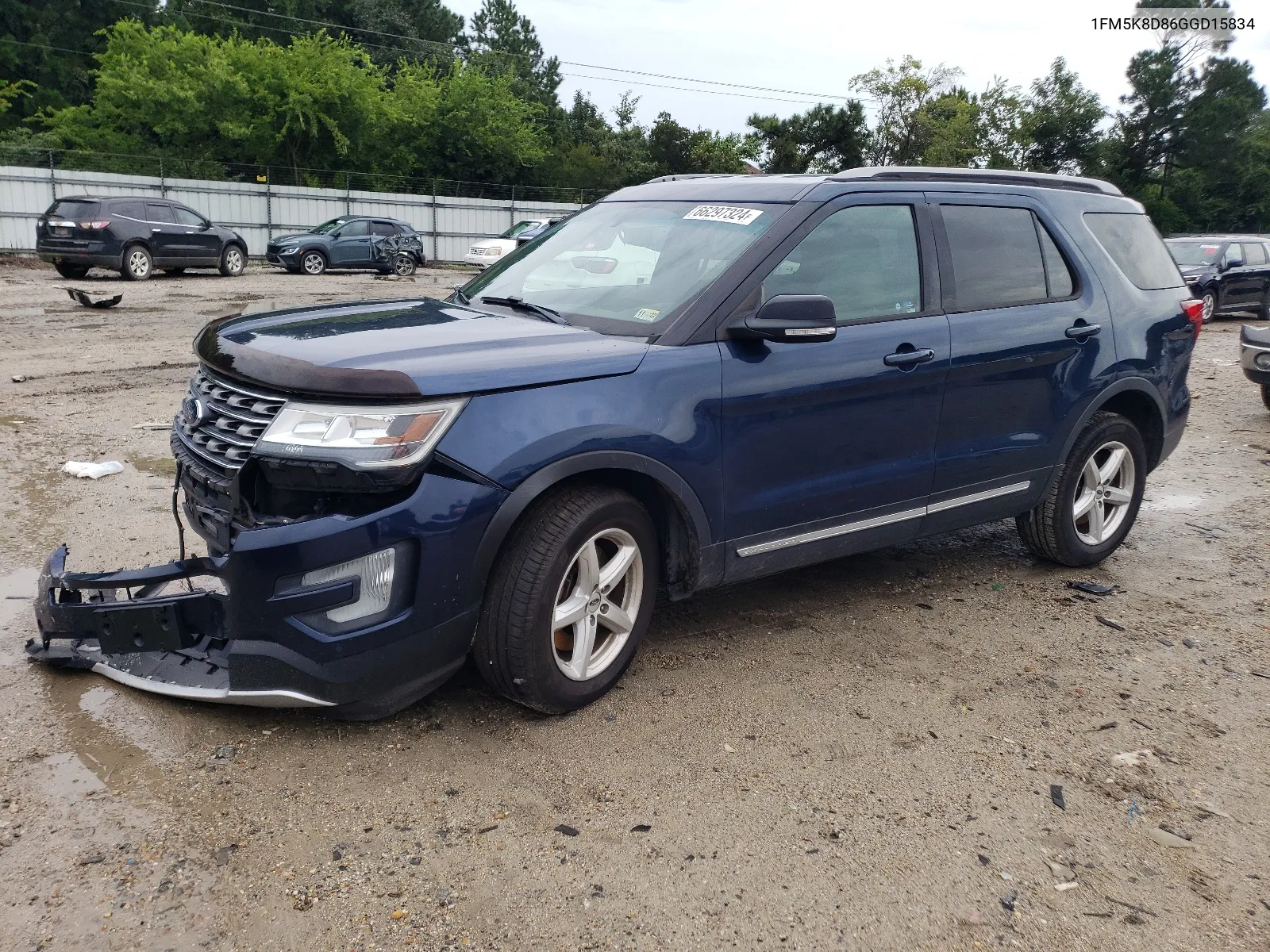 2016 Ford Explorer Xlt VIN: 1FM5K8D86GGD15834 Lot: 66297324