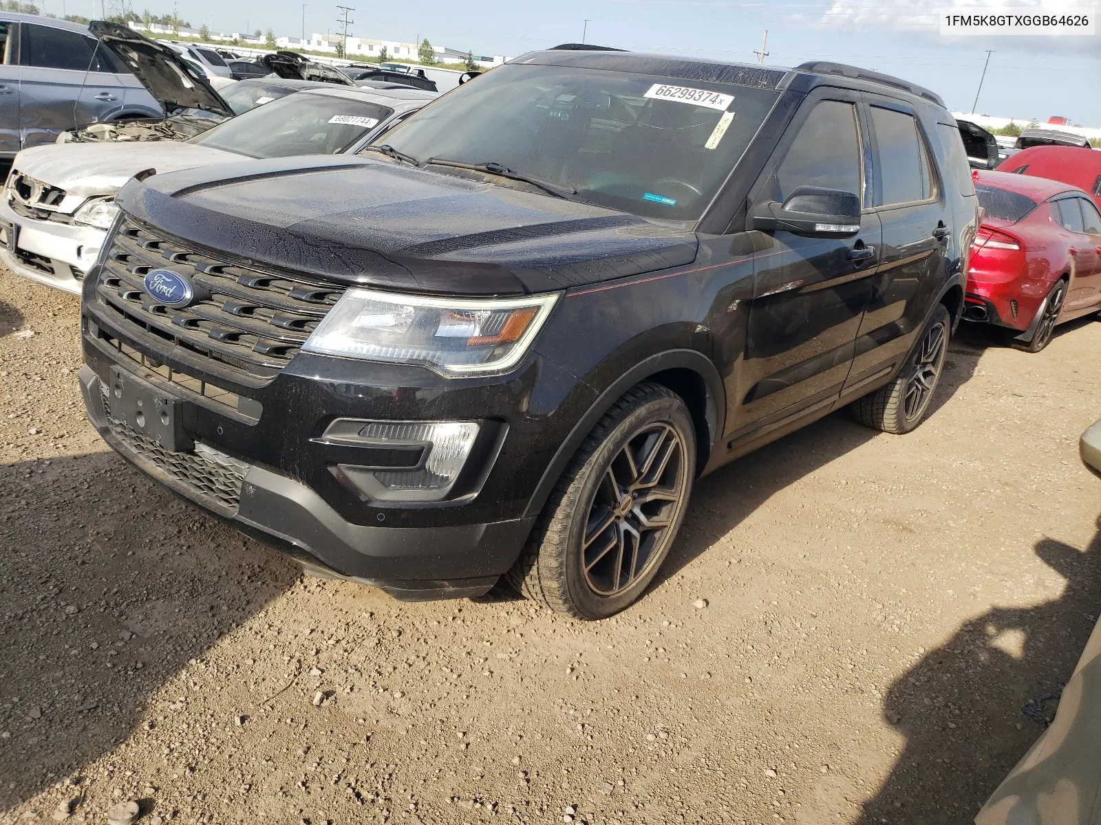 2016 Ford Explorer Sport VIN: 1FM5K8GTXGGB64626 Lot: 66299374