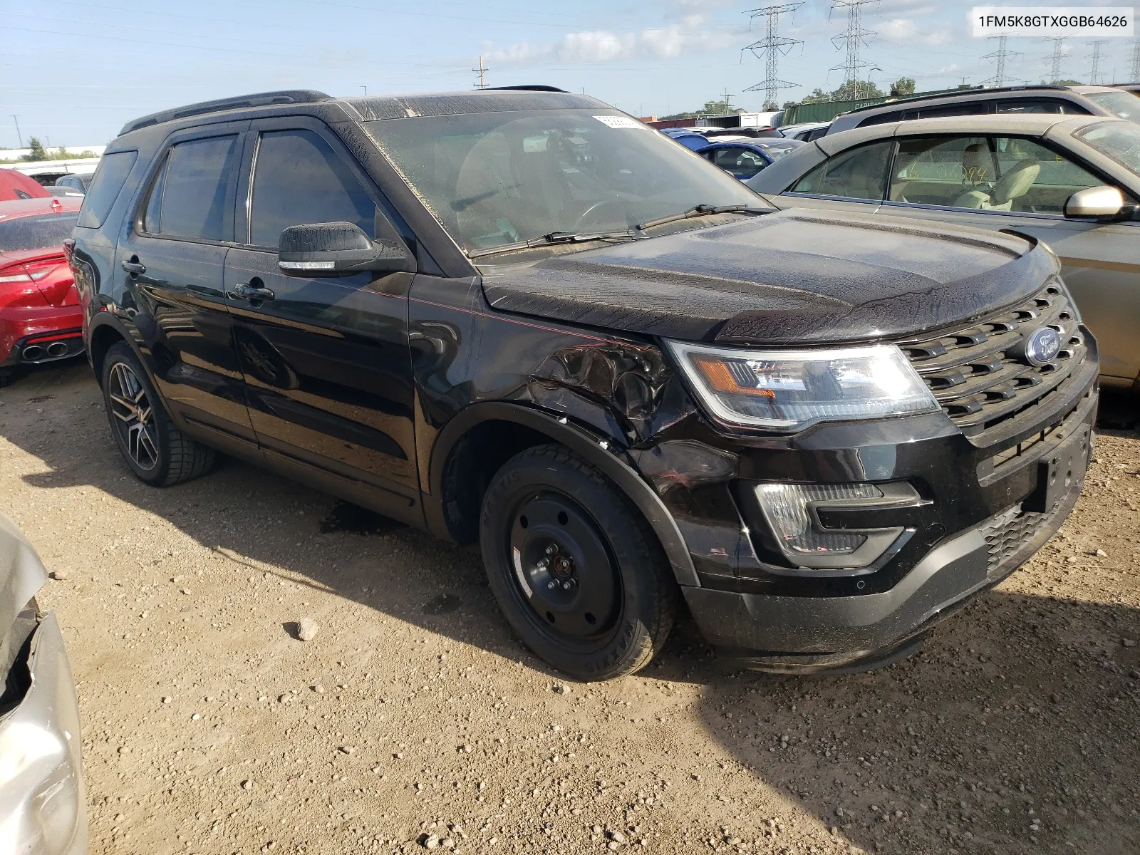 2016 Ford Explorer Sport VIN: 1FM5K8GTXGGB64626 Lot: 66299374