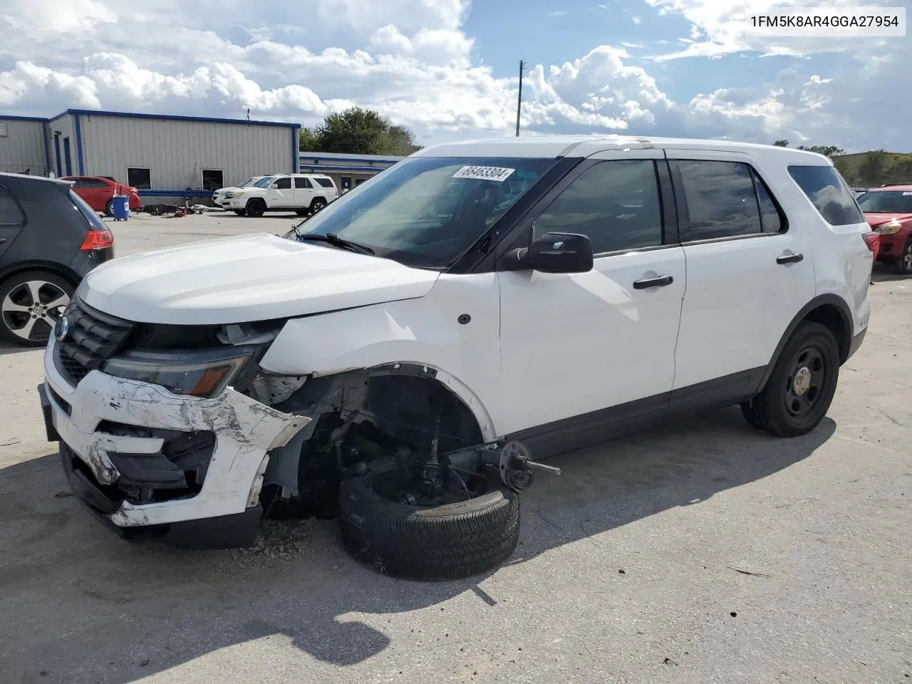 2016 Ford Explorer Police Interceptor VIN: 1FM5K8AR4GGA27954 Lot: 66463304