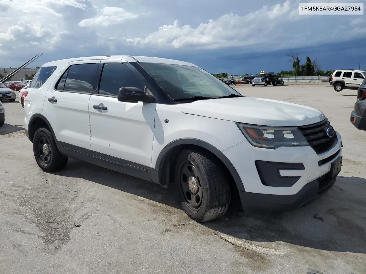 2016 Ford Explorer Police Interceptor VIN: 1FM5K8AR4GGA27954 Lot: 66463304