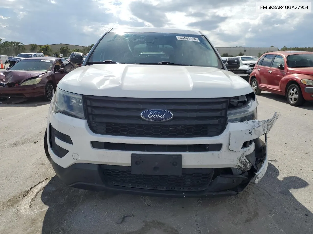 2016 Ford Explorer Police Interceptor VIN: 1FM5K8AR4GGA27954 Lot: 66463304