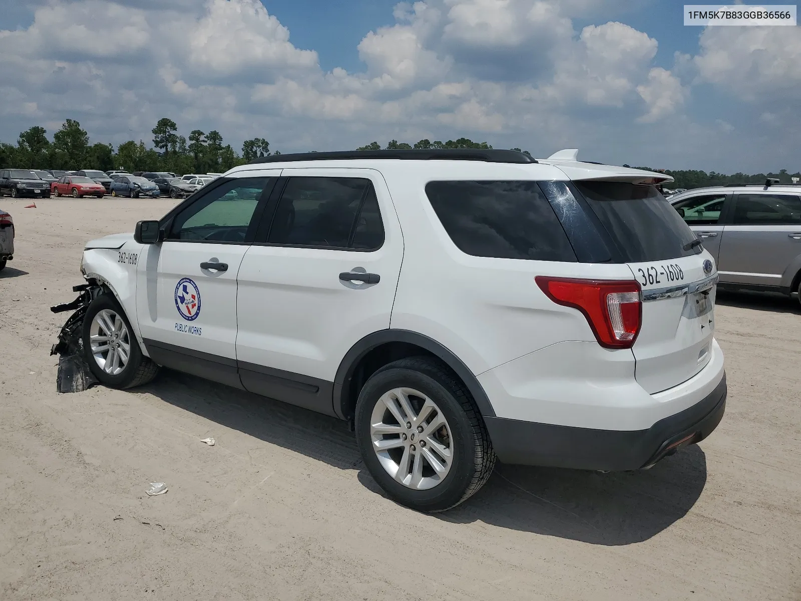 2016 Ford Explorer VIN: 1FM5K7B83GGB36566 Lot: 67104874