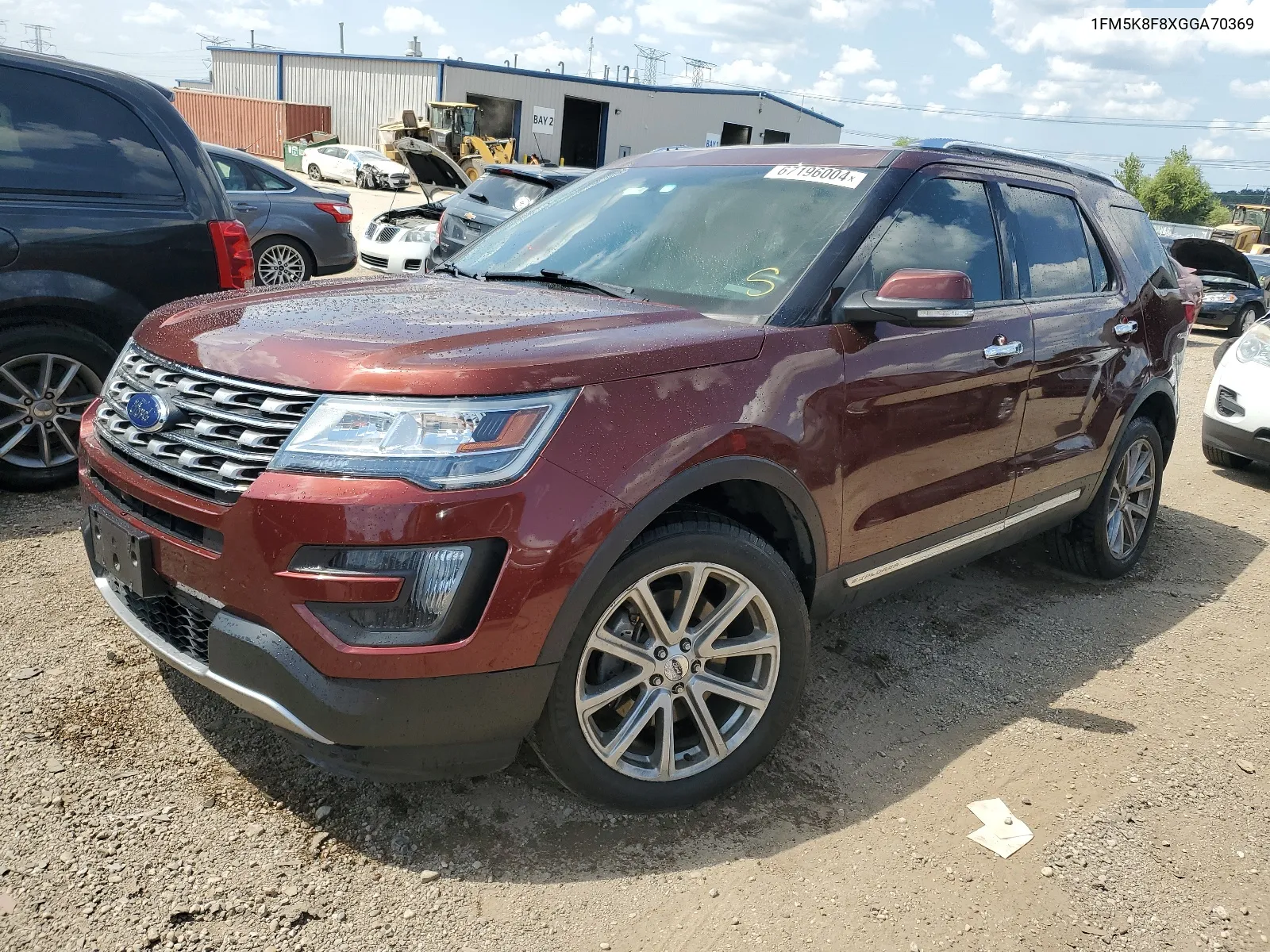 1FM5K8F8XGGA70369 2016 Ford Explorer Limited