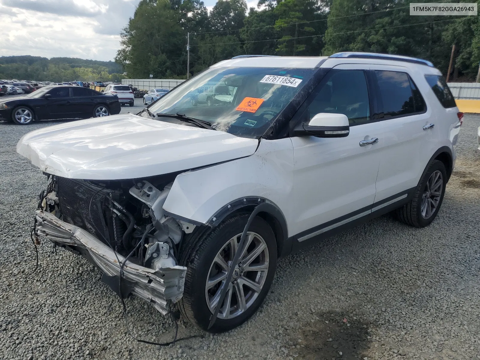 2016 Ford Explorer Limited VIN: 1FM5K7F82GGA26943 Lot: 67611854