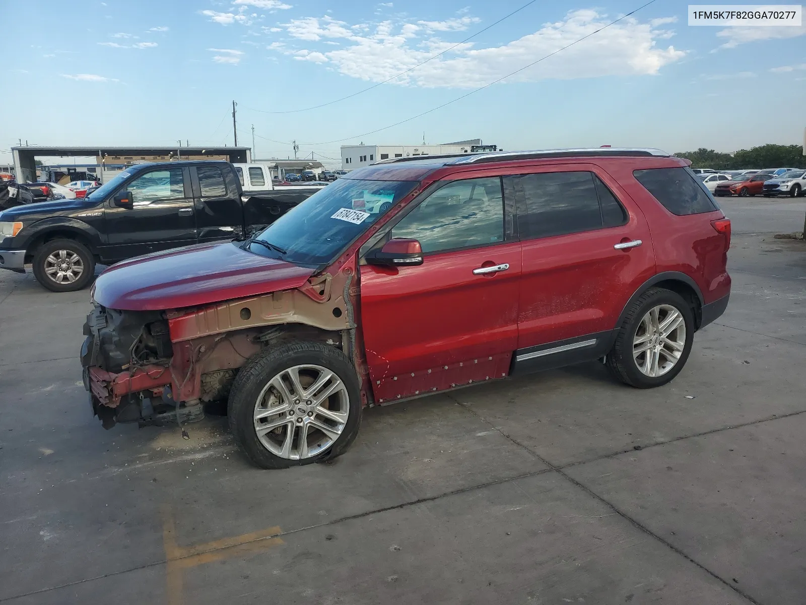 2016 Ford Explorer Limited VIN: 1FM5K7F82GGA70277 Lot: 67847154