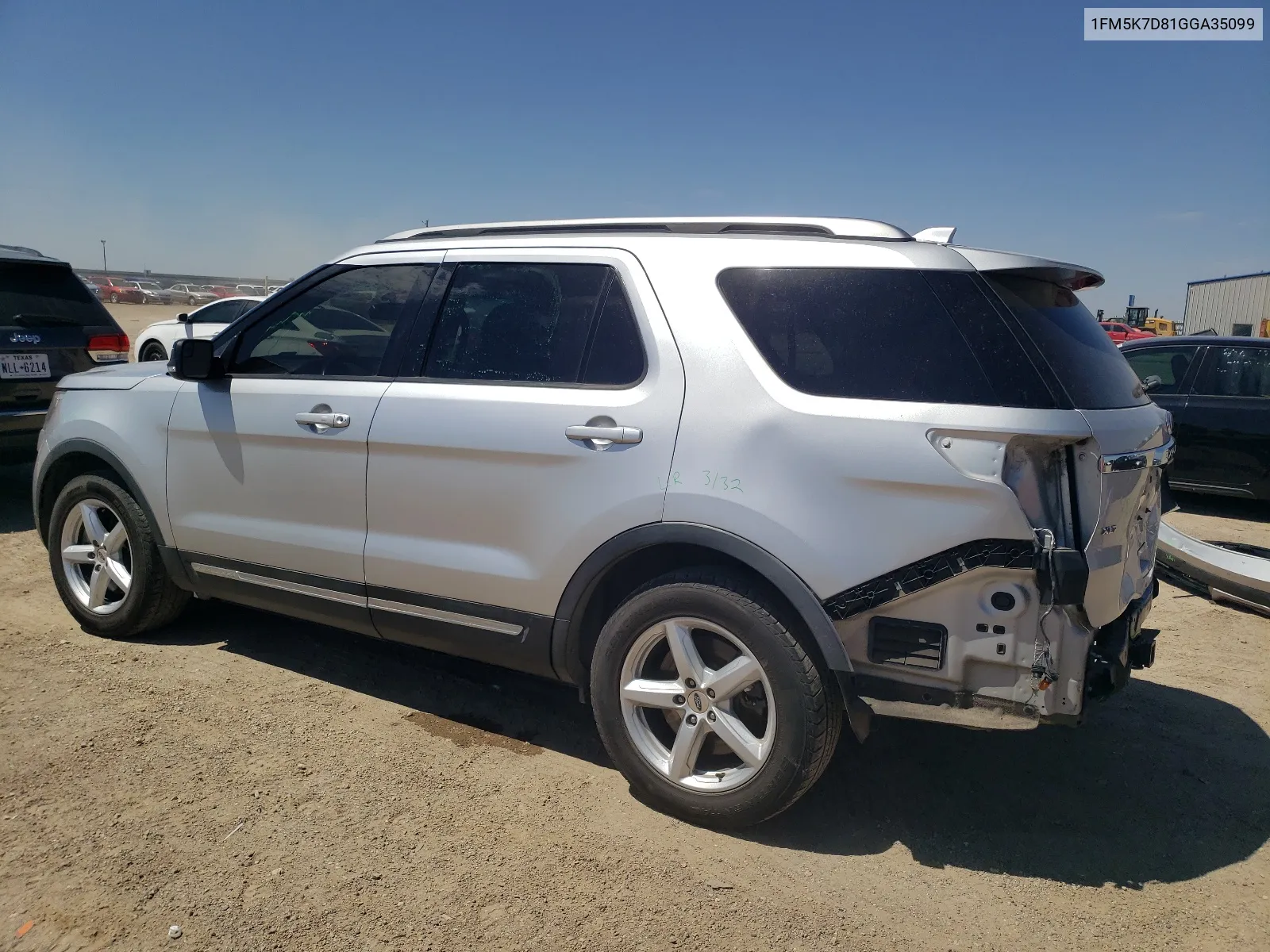 1FM5K7D81GGA35099 2016 Ford Explorer Xlt