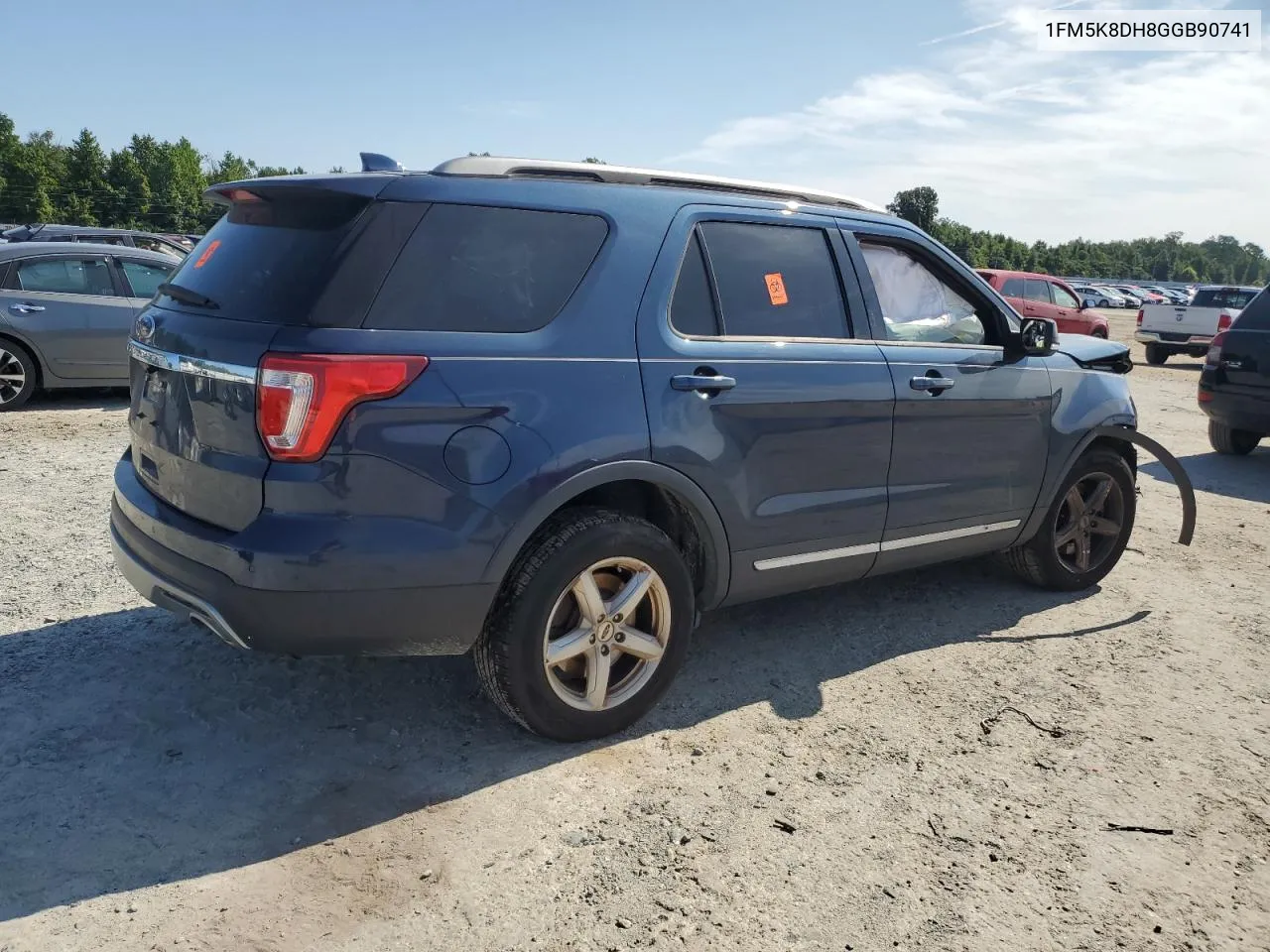 2016 Ford Explorer Xlt VIN: 1FM5K8DH8GGB90741 Lot: 68265554