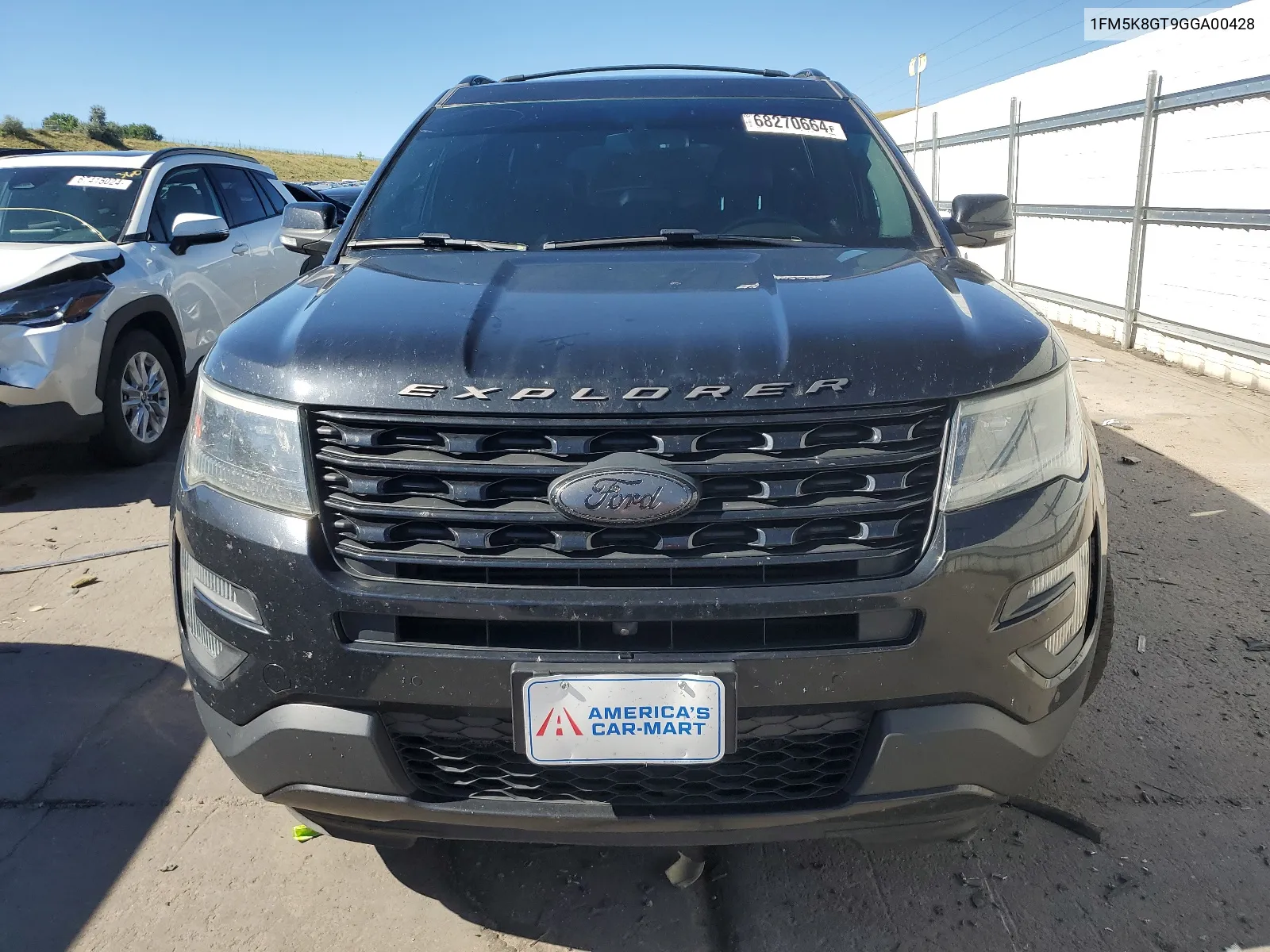 2016 Ford Explorer Sport VIN: 1FM5K8GT9GGA00428 Lot: 68270664