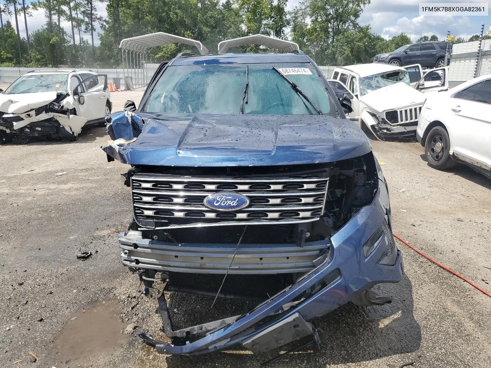 2016 Ford Explorer VIN: 1FM5K7B8XGGA82361 Lot: 68746474