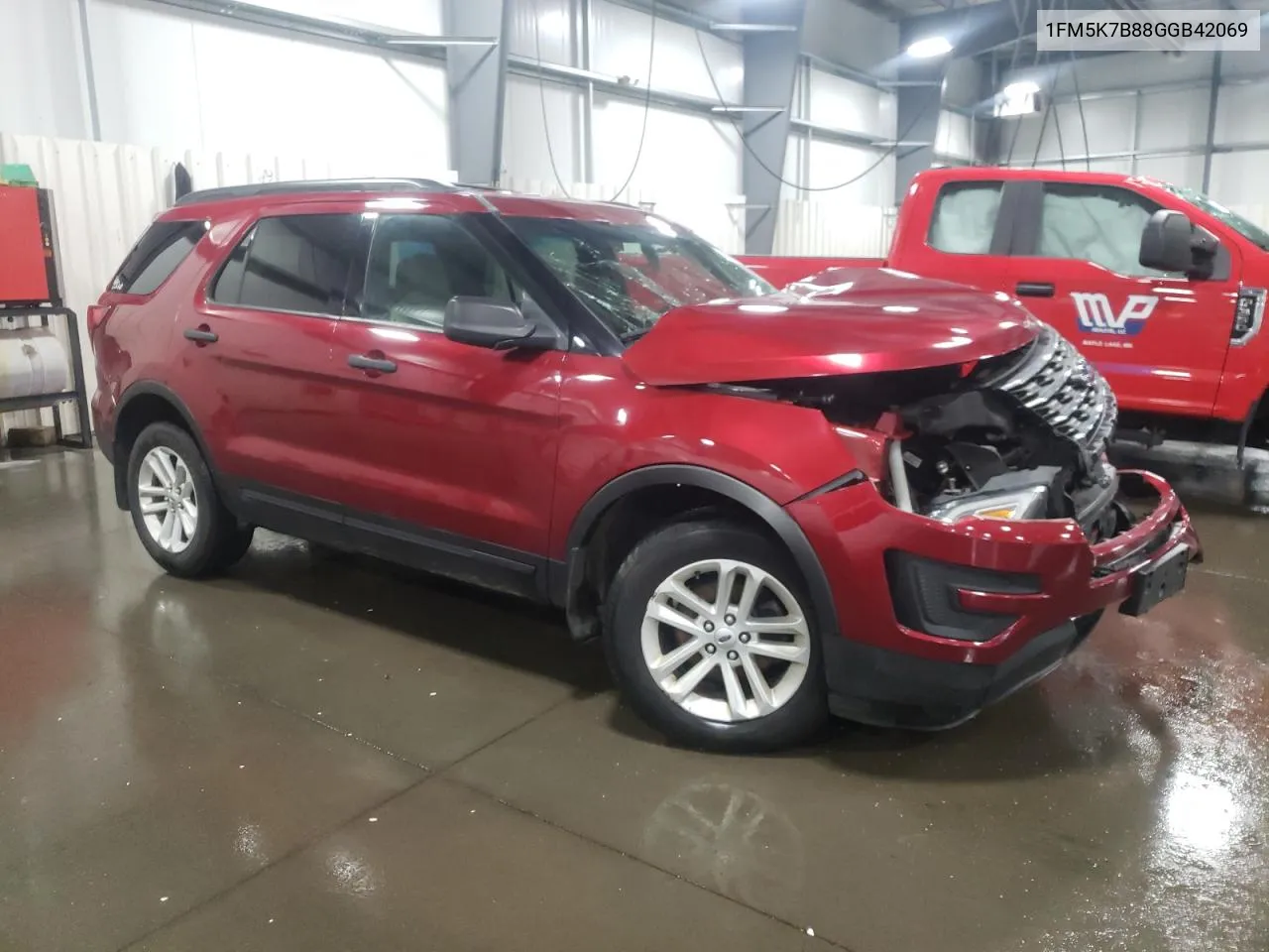 2016 Ford Explorer VIN: 1FM5K7B88GGB42069 Lot: 68867744