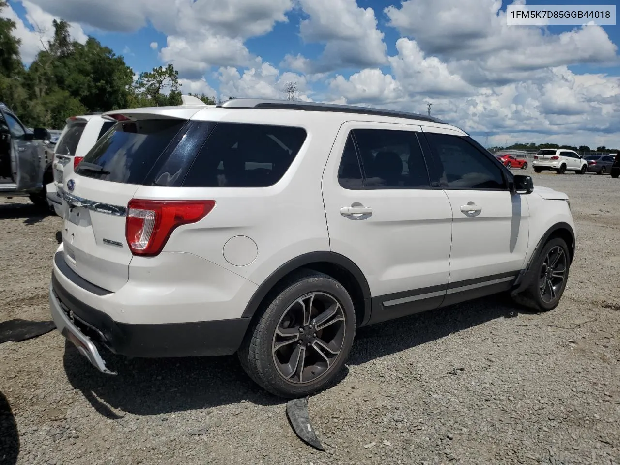 2016 Ford Explorer Xlt VIN: 1FM5K7D85GGB44018 Lot: 69010844