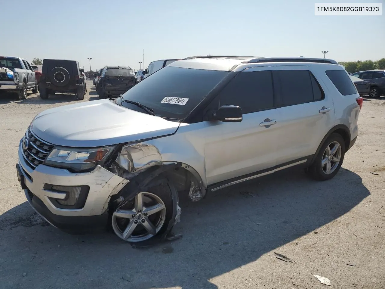 2016 Ford Explorer Xlt VIN: 1FM5K8D82GGB19373 Lot: 69047964