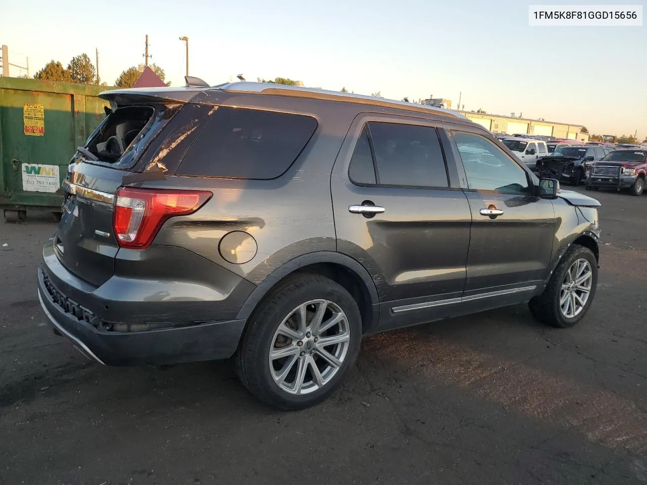 2016 Ford Explorer Limited VIN: 1FM5K8F81GGD15656 Lot: 69518494