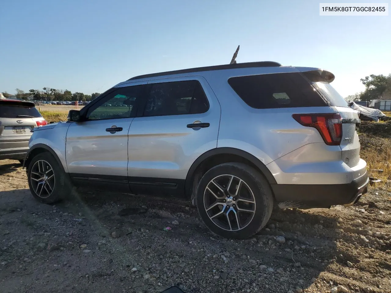 2016 Ford Explorer Sport VIN: 1FM5K8GT7GGC82455 Lot: 69759714