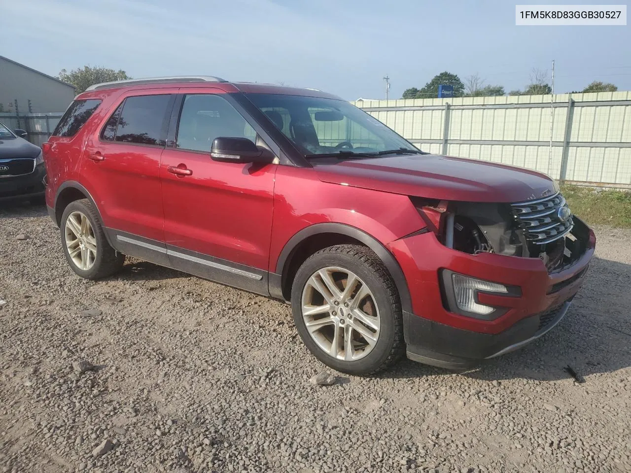 2016 Ford Explorer Xlt VIN: 1FM5K8D83GGB30527 Lot: 69838664