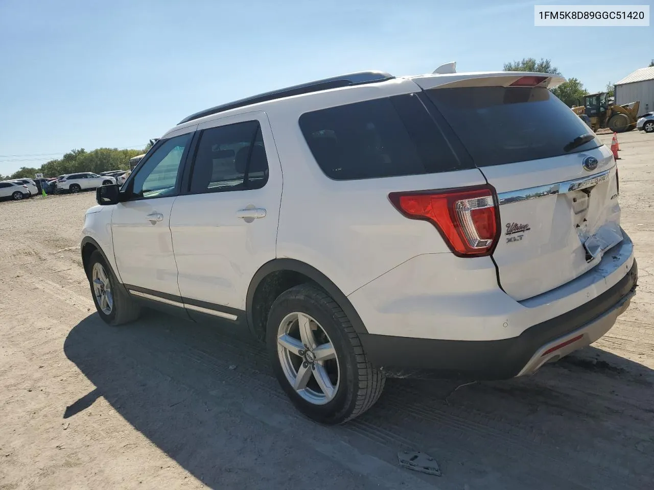 2016 Ford Explorer Xlt VIN: 1FM5K8D89GGC51420 Lot: 69848114