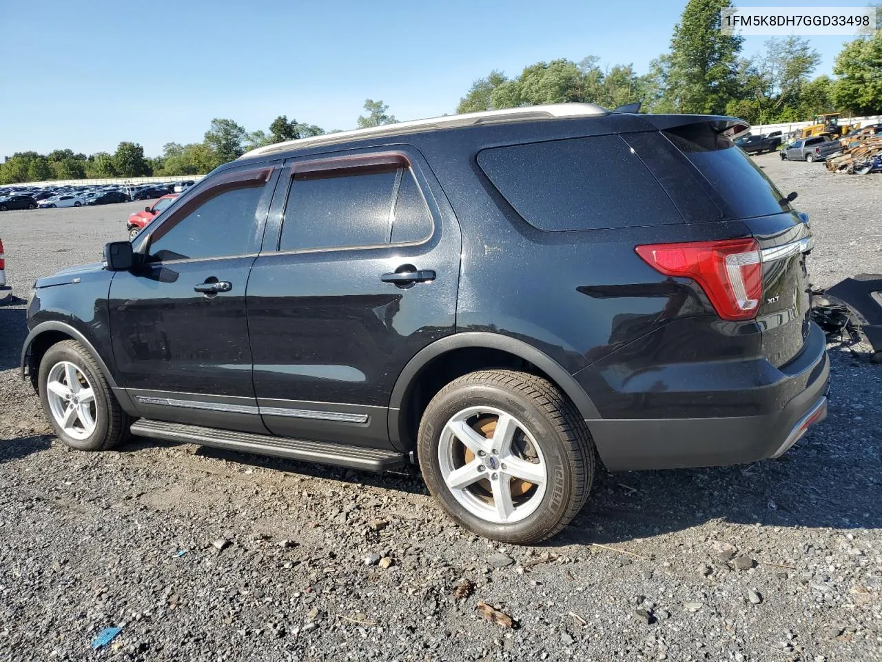 2016 Ford Explorer Xlt VIN: 1FM5K8DH7GGD33498 Lot: 69922654