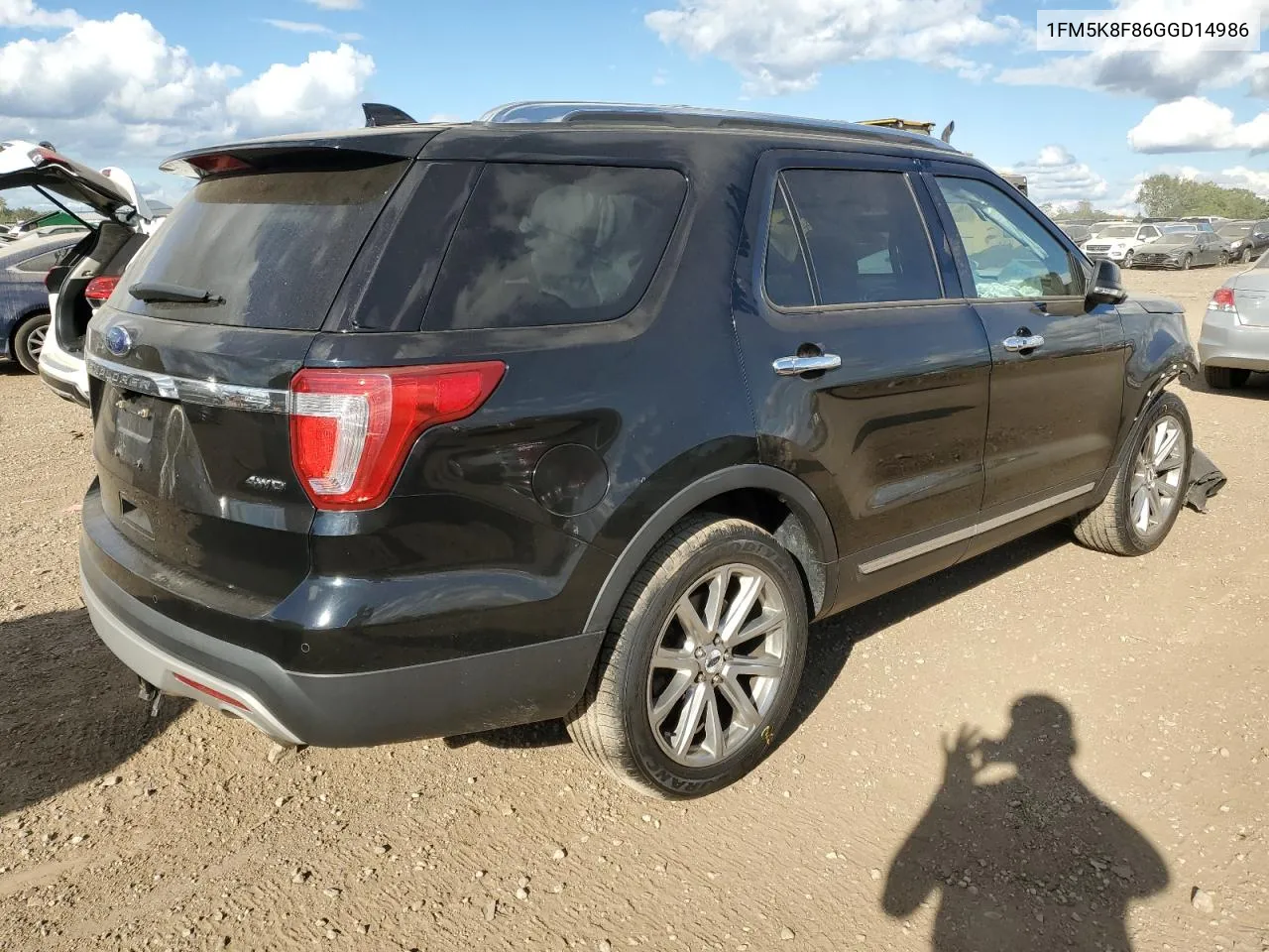 1FM5K8F86GGD14986 2016 Ford Explorer Limited