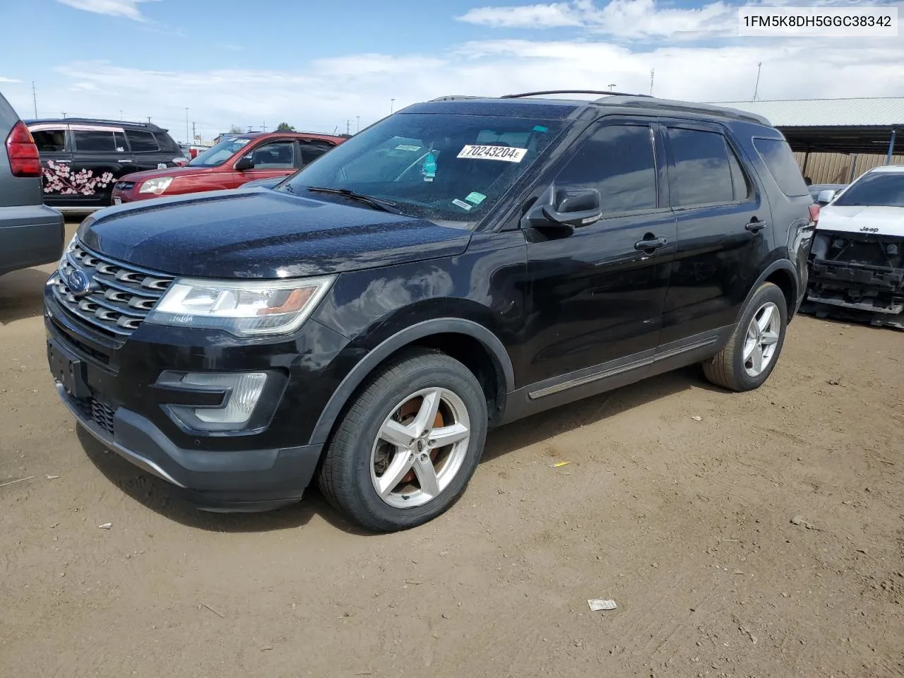 2016 Ford Explorer Xlt VIN: 1FM5K8DH5GGC38342 Lot: 70243204