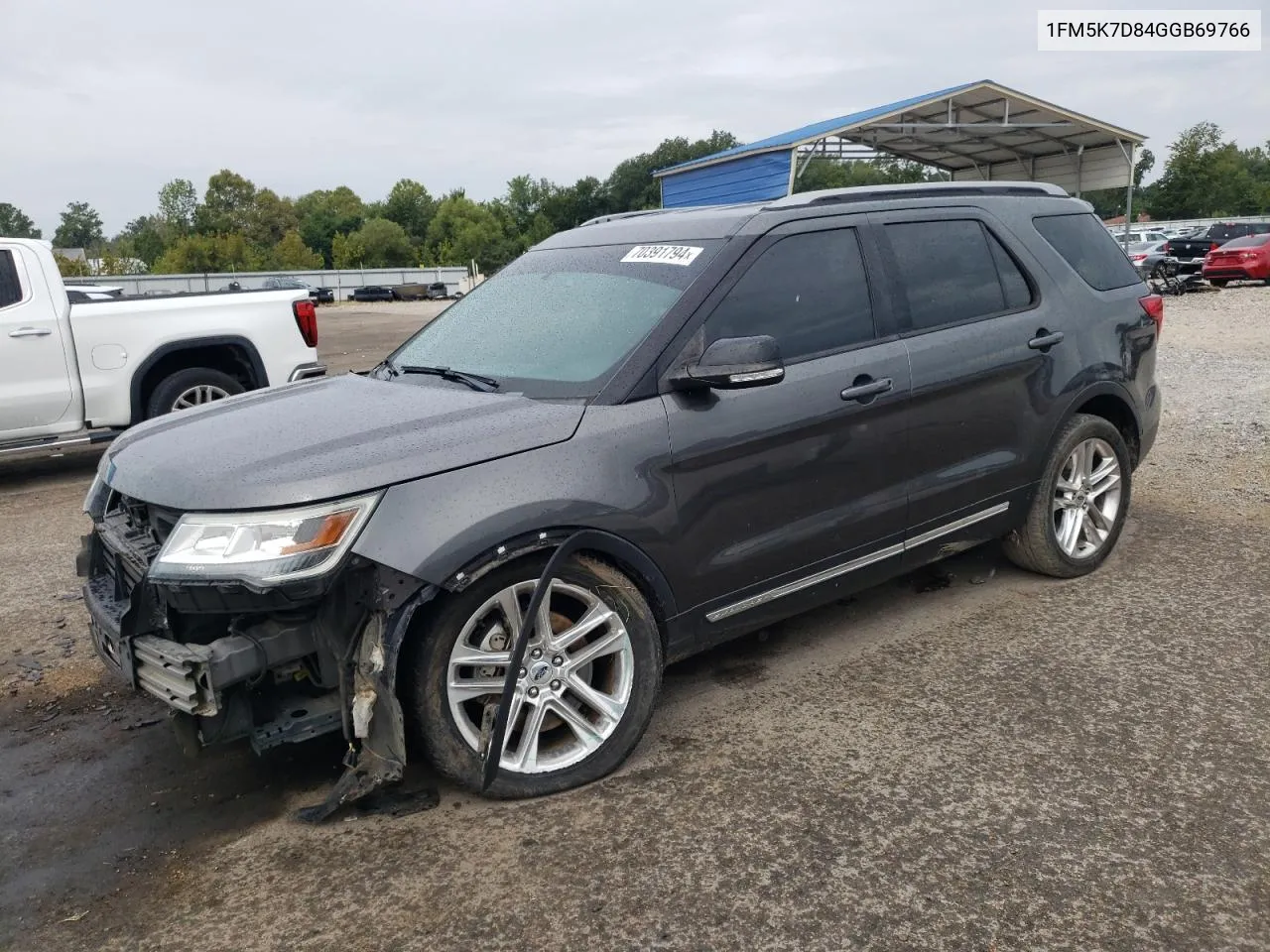 2016 Ford Explorer Xlt VIN: 1FM5K7D84GGB69766 Lot: 70391794