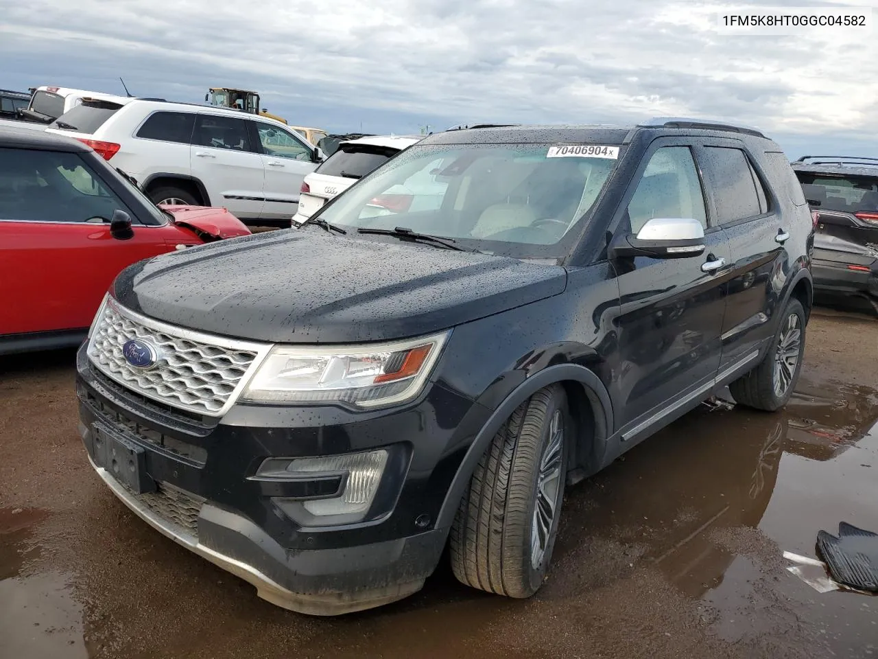 2016 Ford Explorer Platinum VIN: 1FM5K8HT0GGC04582 Lot: 70406904