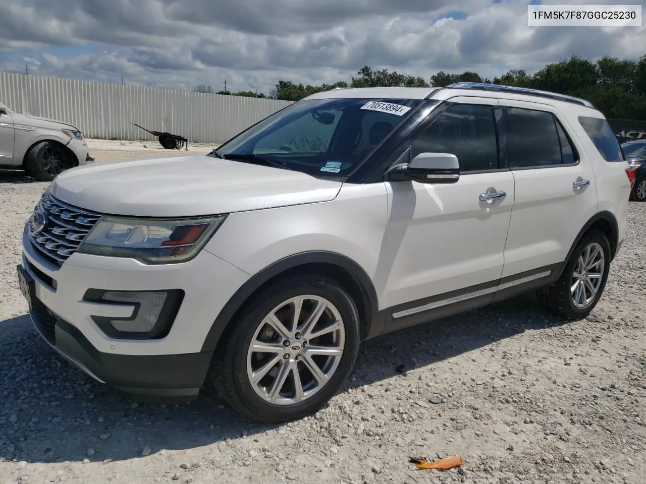 1FM5K7F87GGC25230 2016 Ford Explorer Limited