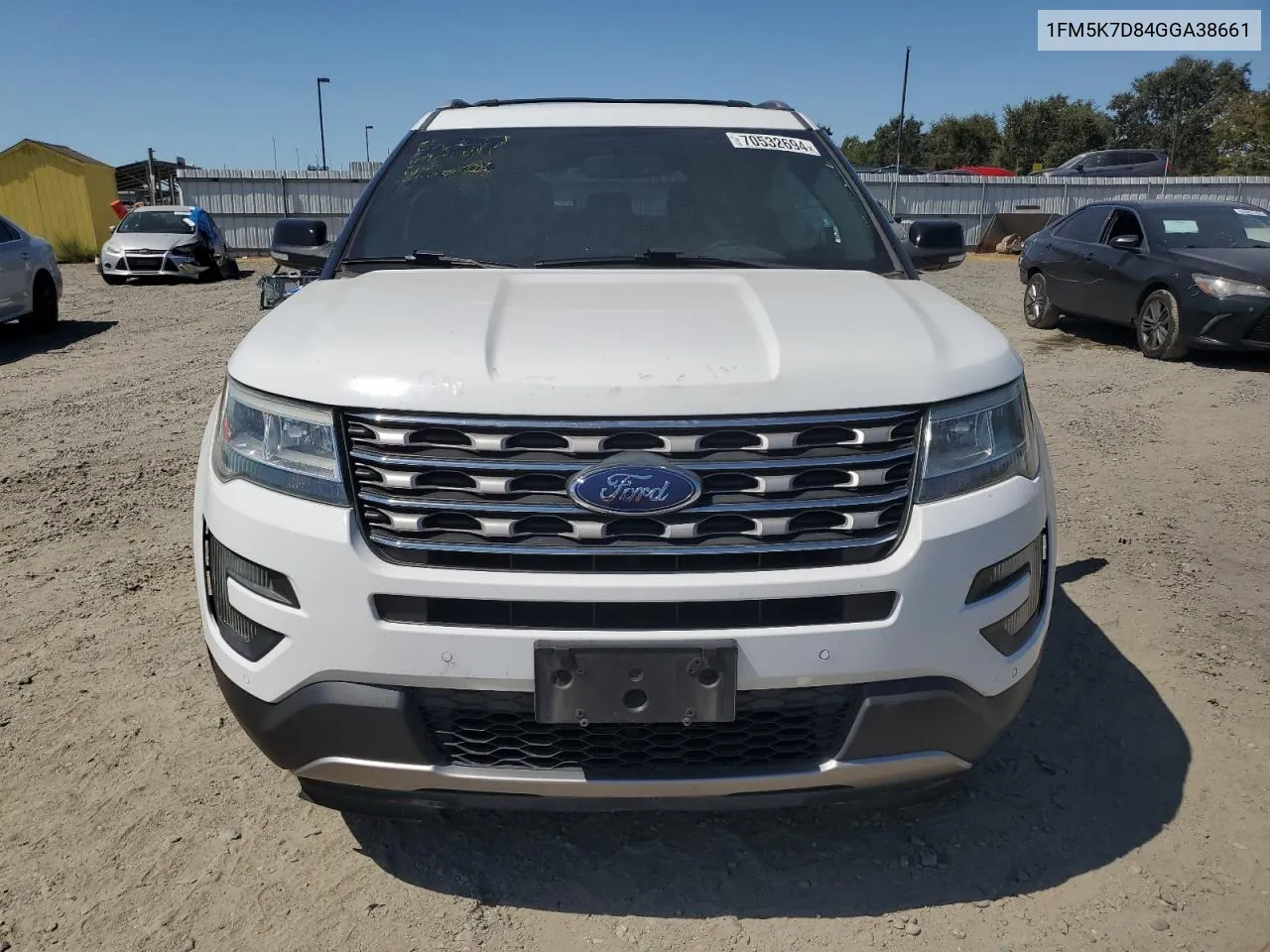 2016 Ford Explorer Xlt VIN: 1FM5K7D84GGA38661 Lot: 70532694