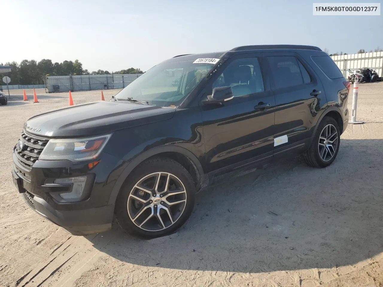 2016 Ford Explorer Sport VIN: 1FM5K8GT0GGD12377 Lot: 70678184