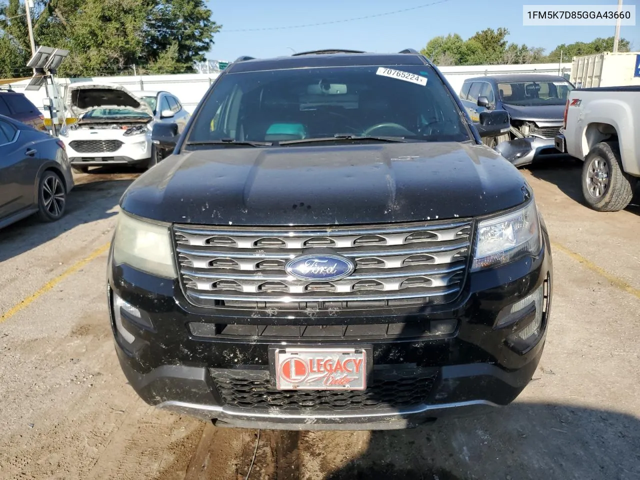 2016 Ford Explorer Xlt VIN: 1FM5K7D85GGA43660 Lot: 70765224