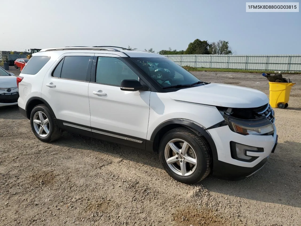 2016 Ford Explorer Xlt VIN: 1FM5K8D88GGD03815 Lot: 70905254