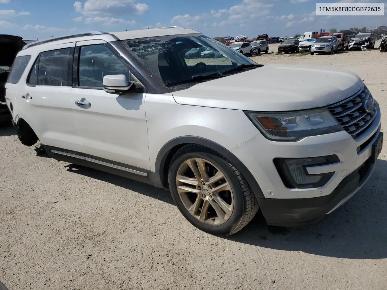 2016 Ford Explorer Limited VIN: 1FM5K8F80GGB72635 Lot: 70984384