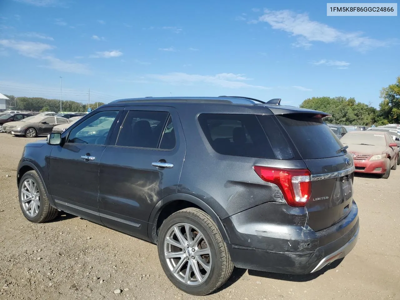 2016 Ford Explorer Limited VIN: 1FM5K8F86GGC24866 Lot: 71033324