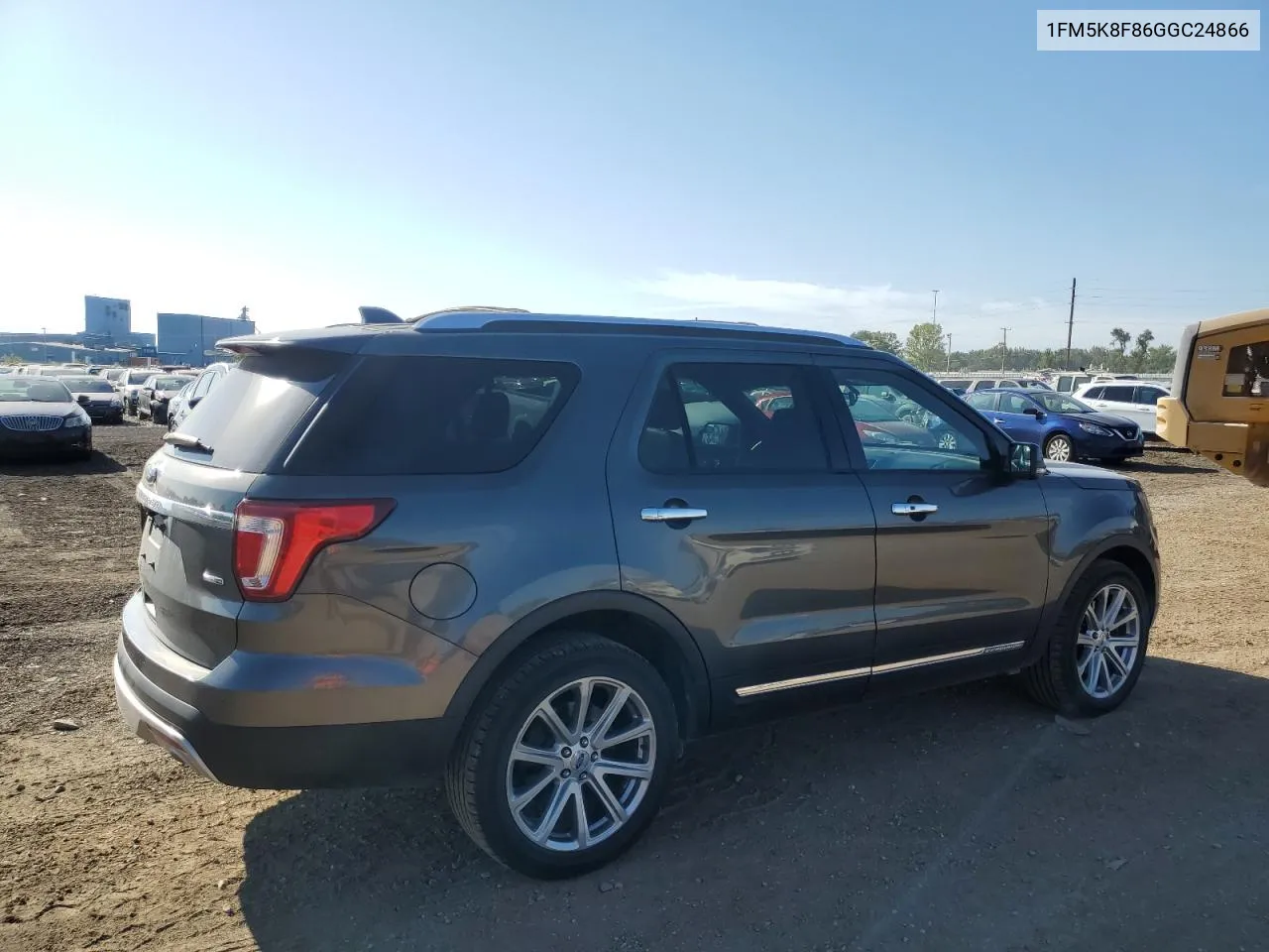 2016 Ford Explorer Limited VIN: 1FM5K8F86GGC24866 Lot: 71033324