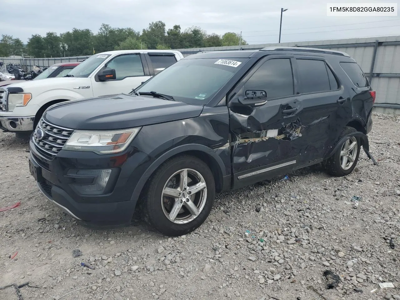 2016 Ford Explorer Xlt VIN: 1FM5K8D82GGA80235 Lot: 71063614