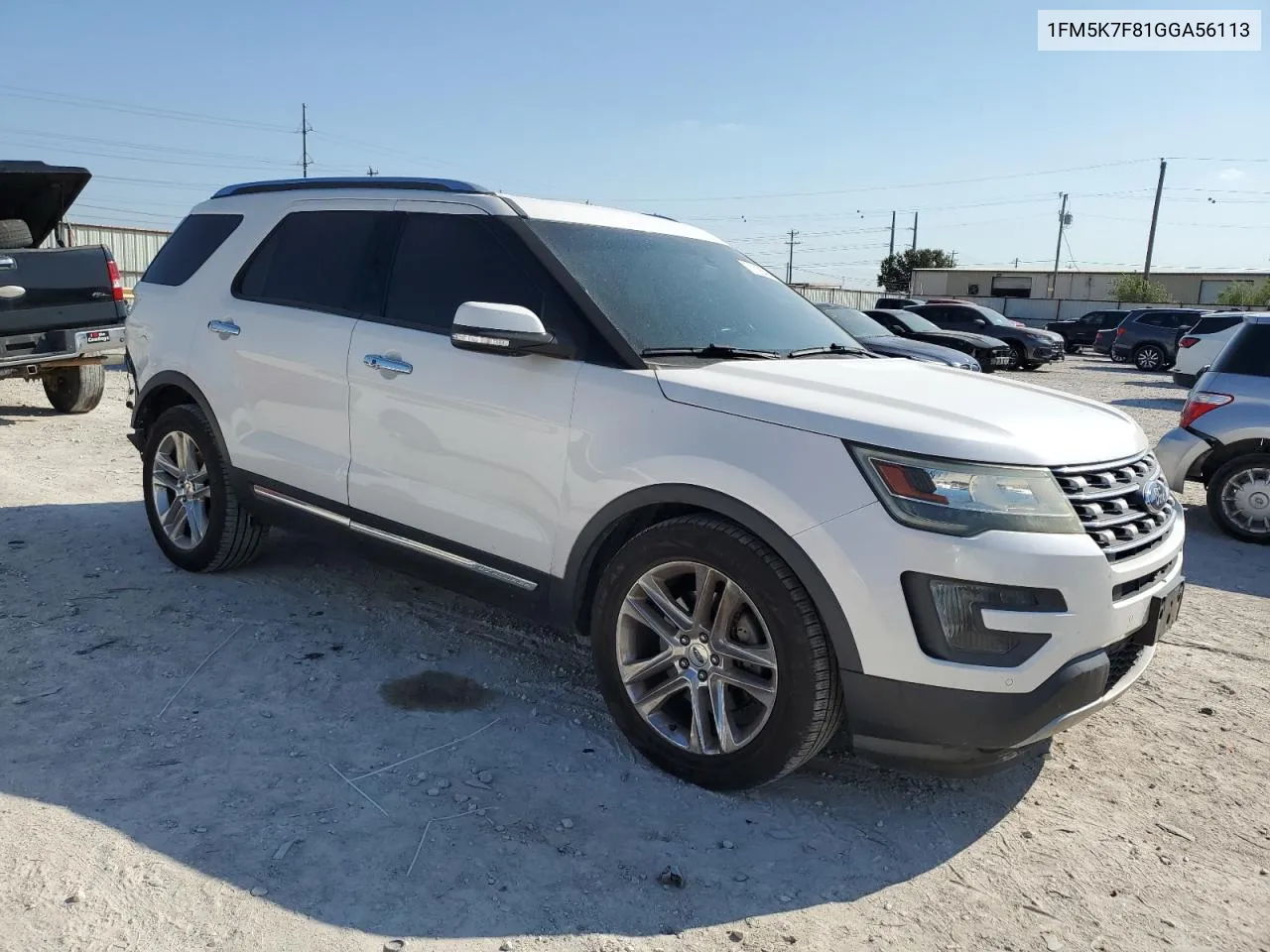 1FM5K7F81GGA56113 2016 Ford Explorer Limited