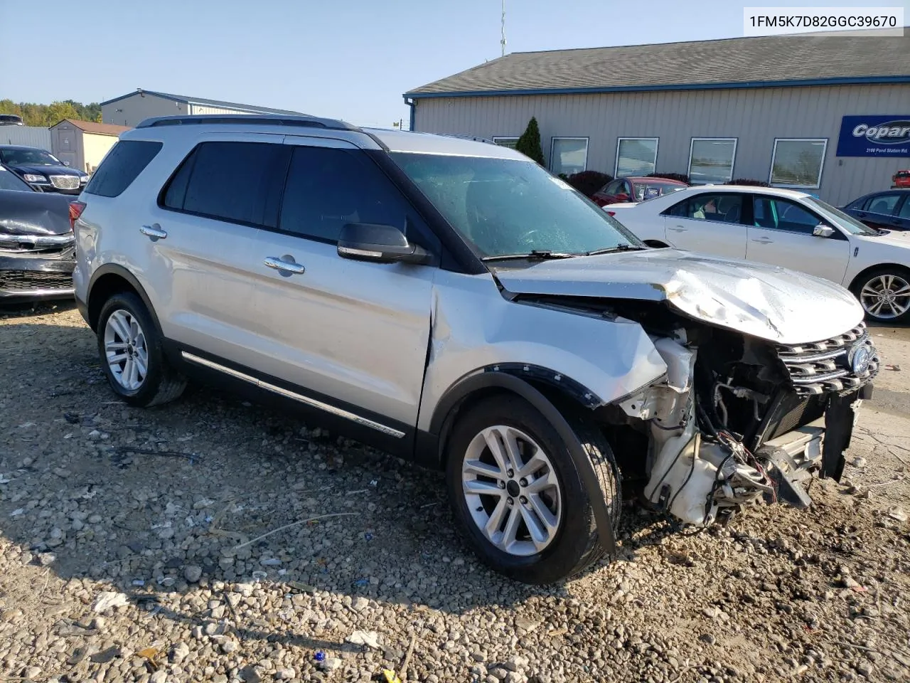 2016 Ford Explorer Xlt VIN: 1FM5K7D82GGC39670 Lot: 71241954