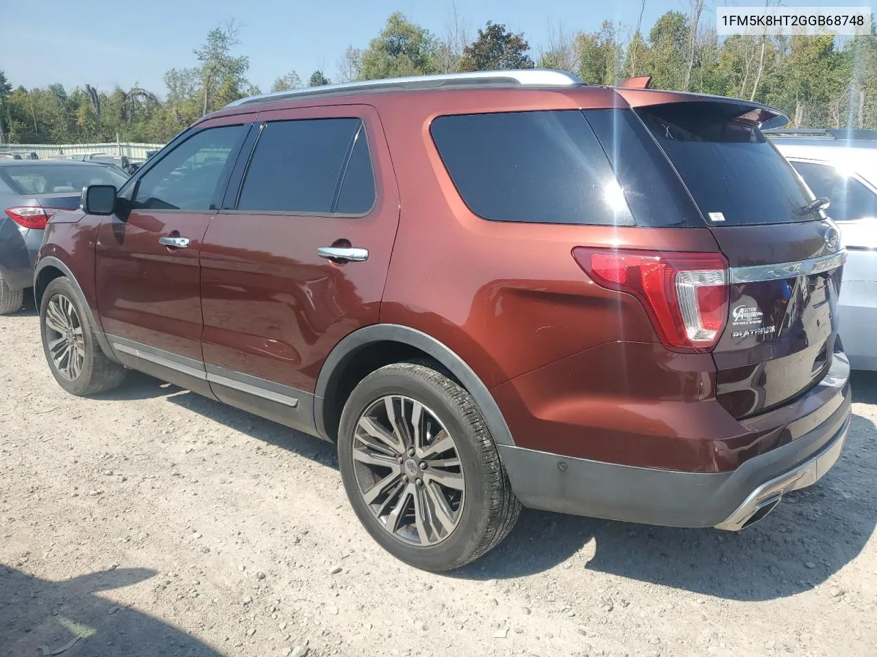 2016 Ford Explorer Platinum VIN: 1FM5K8HT2GGB68748 Lot: 71493924