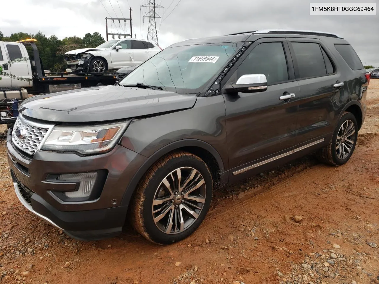 2016 Ford Explorer Platinum VIN: 1FM5K8HT0GGC69464 Lot: 71599544