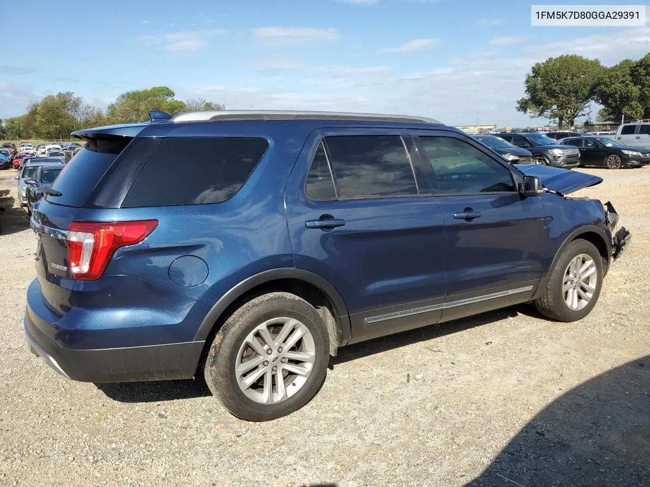 2016 Ford Explorer Xlt VIN: 1FM5K7D80GGA29391 Lot: 71635864