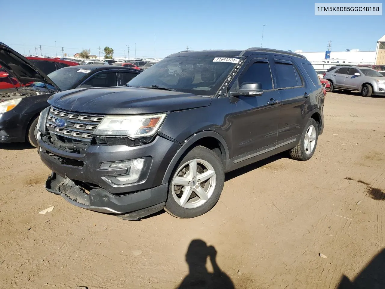 1FM5K8D85GGC48188 2016 Ford Explorer Xlt