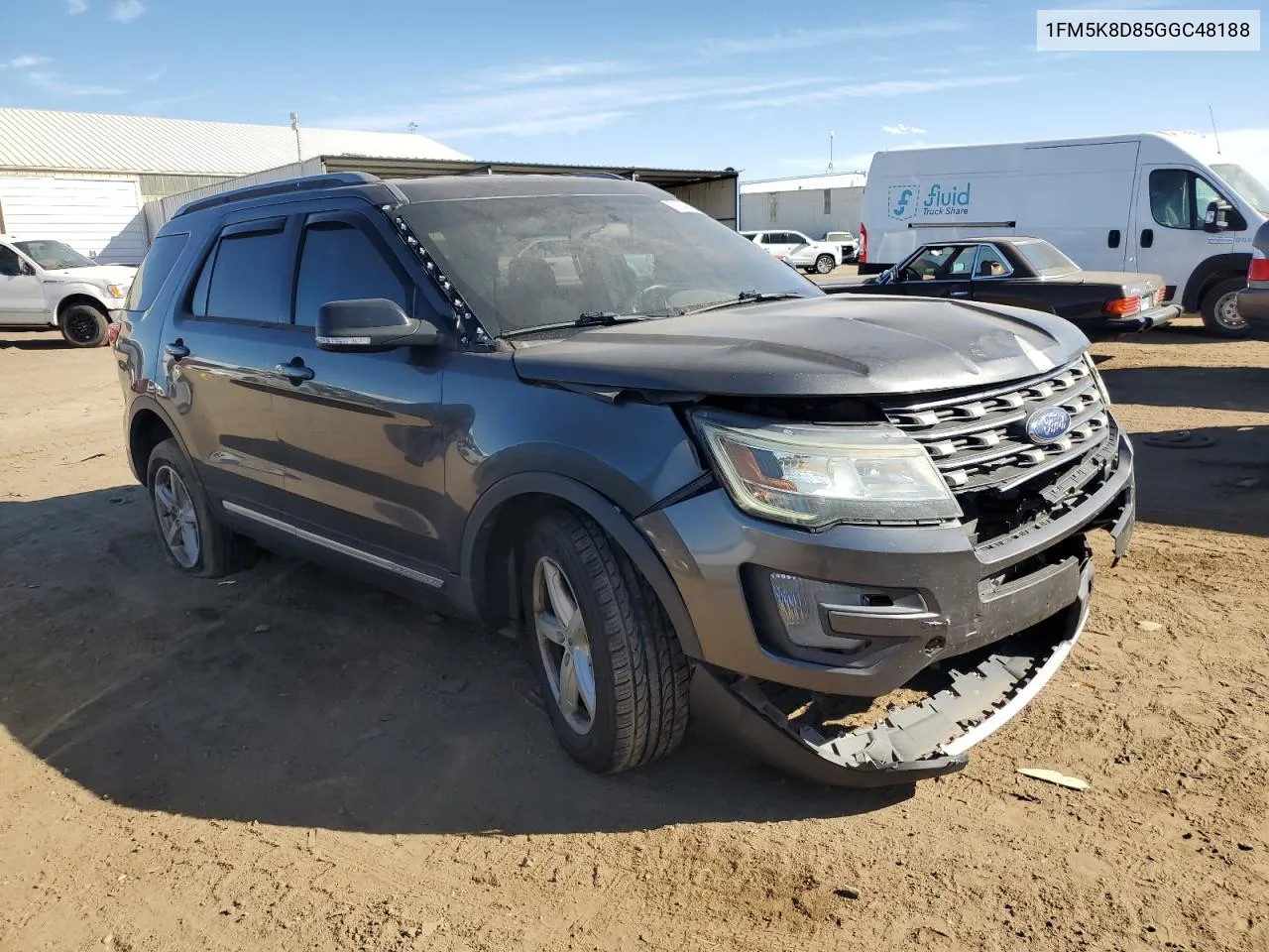 1FM5K8D85GGC48188 2016 Ford Explorer Xlt