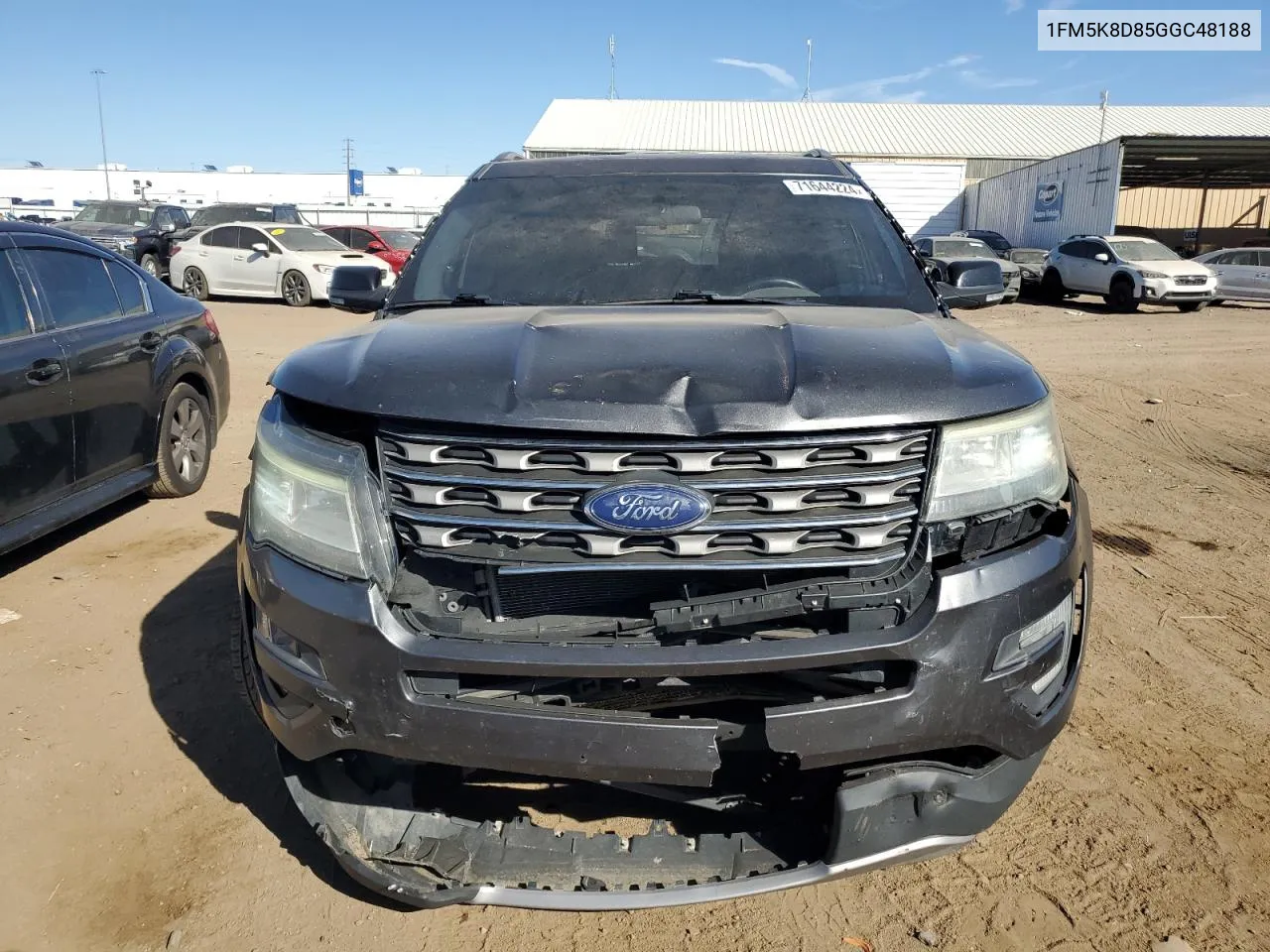 1FM5K8D85GGC48188 2016 Ford Explorer Xlt