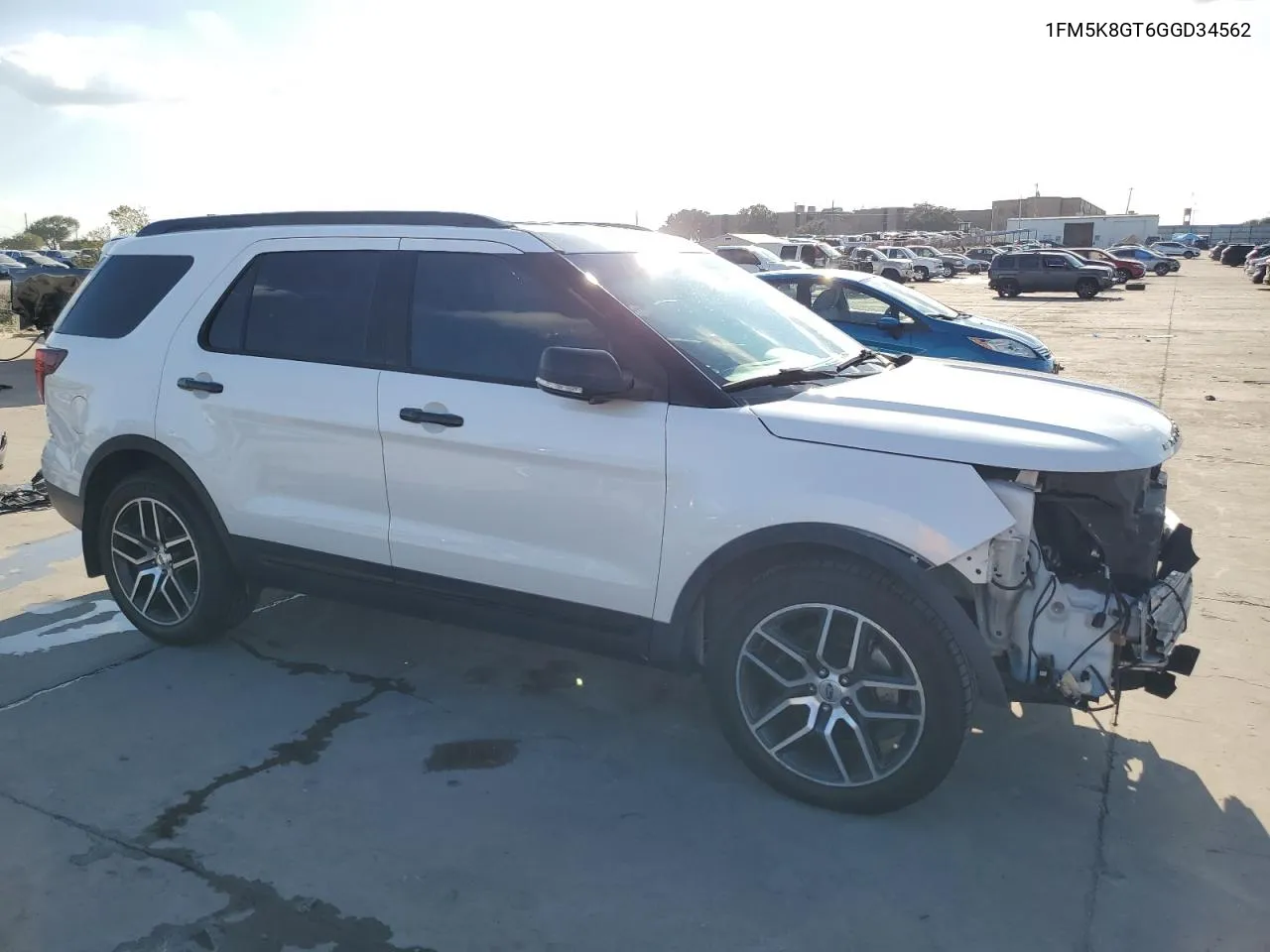 2016 Ford Explorer Sport VIN: 1FM5K8GT6GGD34562 Lot: 71729014