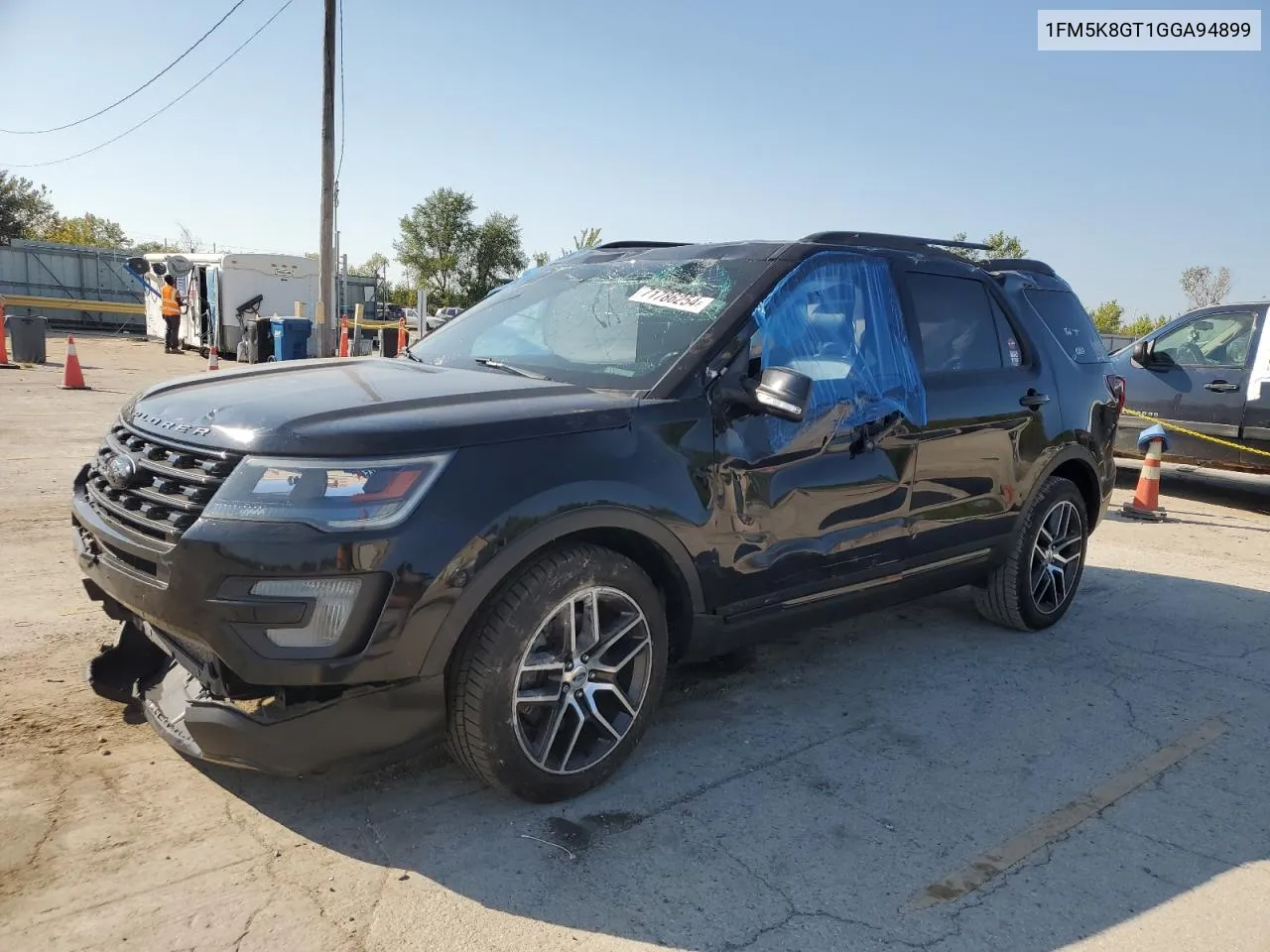 2016 Ford Explorer Sport VIN: 1FM5K8GT1GGA94899 Lot: 71786254