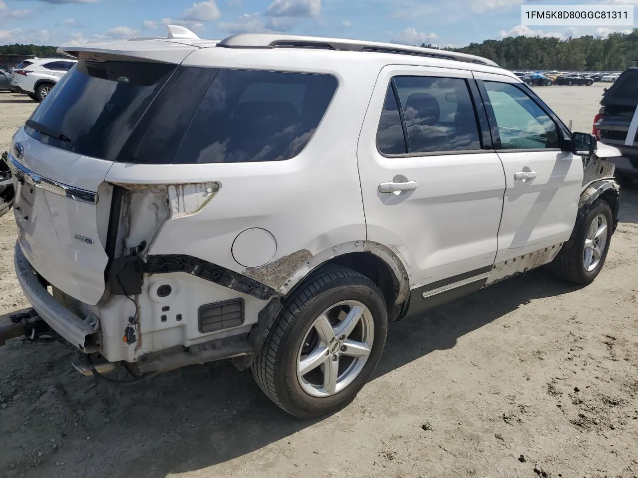 2016 Ford Explorer Xlt VIN: 1FM5K8D80GGC81311 Lot: 71917554