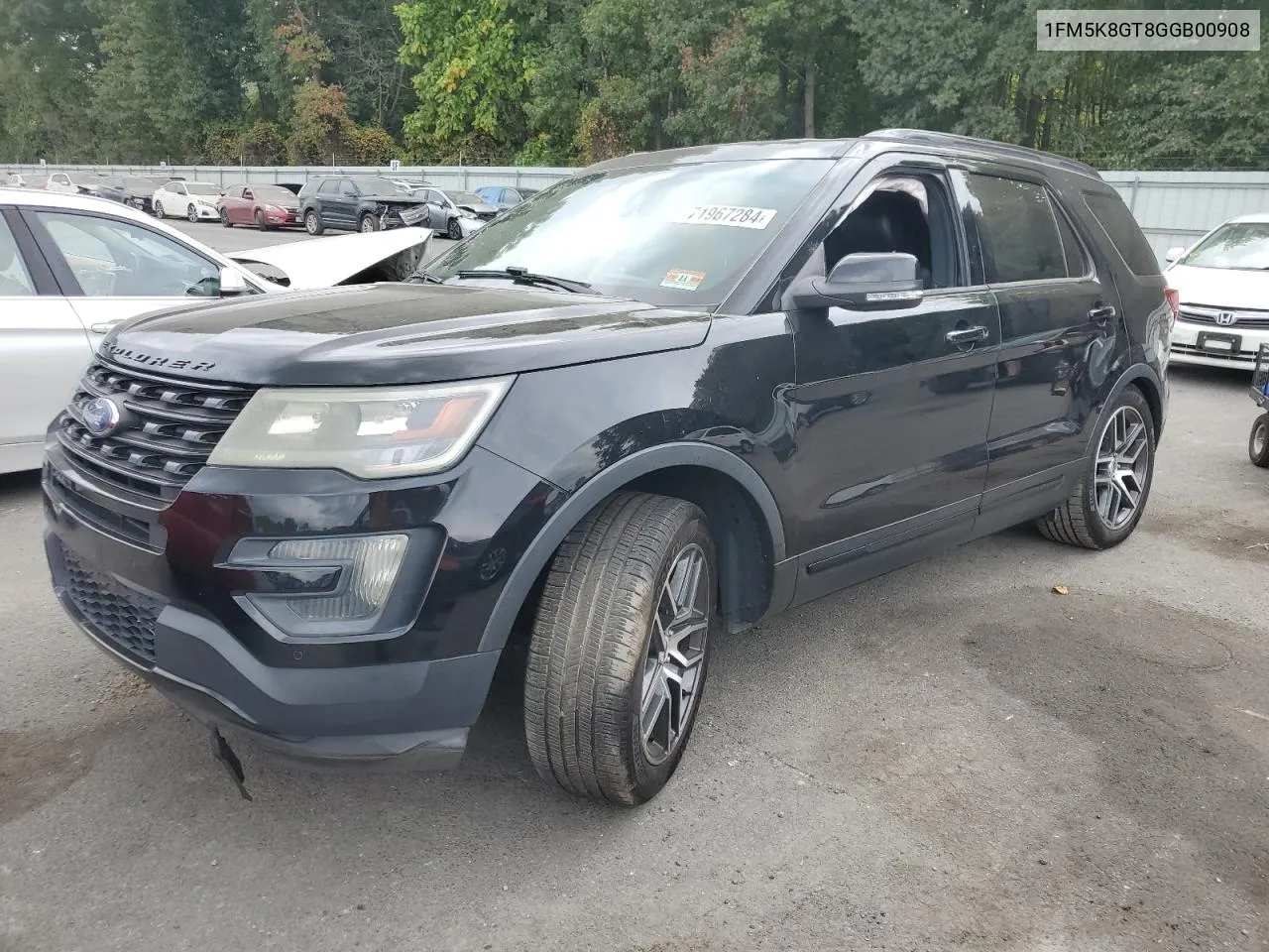 2016 Ford Explorer Sport VIN: 1FM5K8GT8GGB00908 Lot: 71967284